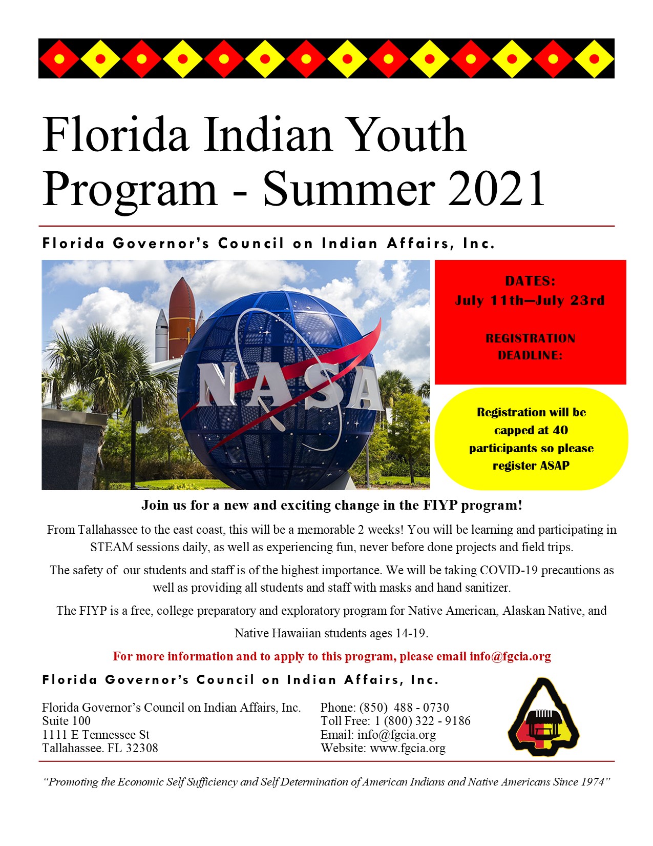 Florida Indian Youth Program Florida Governors Council on Indian Affairs